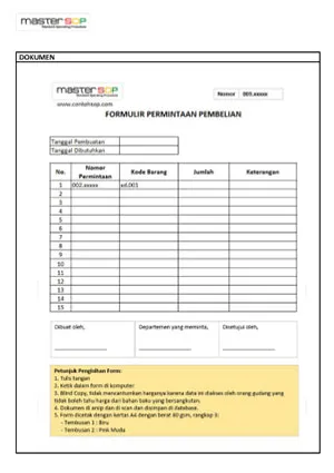 Contoh SOP Permbelian - Purchasing